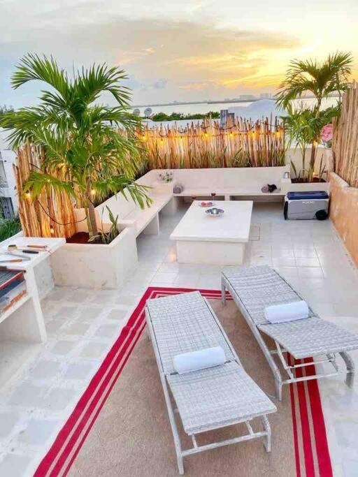 Rooftop Penthouse 3 Bedrooms, Sleeps 8! Cancún Eksteriør billede